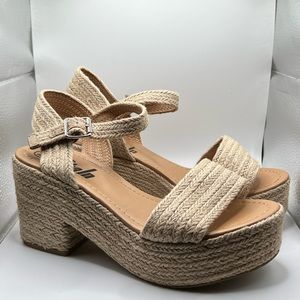 Espadrille Flatform Size 8.5 Worn Once